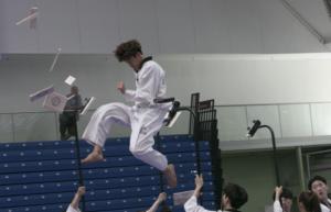 Taekwondo demonstratsioonesinemisied Kalevi spordihallis. Foto: Albert Truuväärt