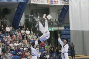 Taekwondo demonstratsioonesinemisied Kalevi spordihallis. Foto: Albert Truuväärt